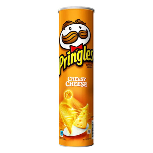PRINGLES POTATO CHIPS CHEESY CHEESE 134G