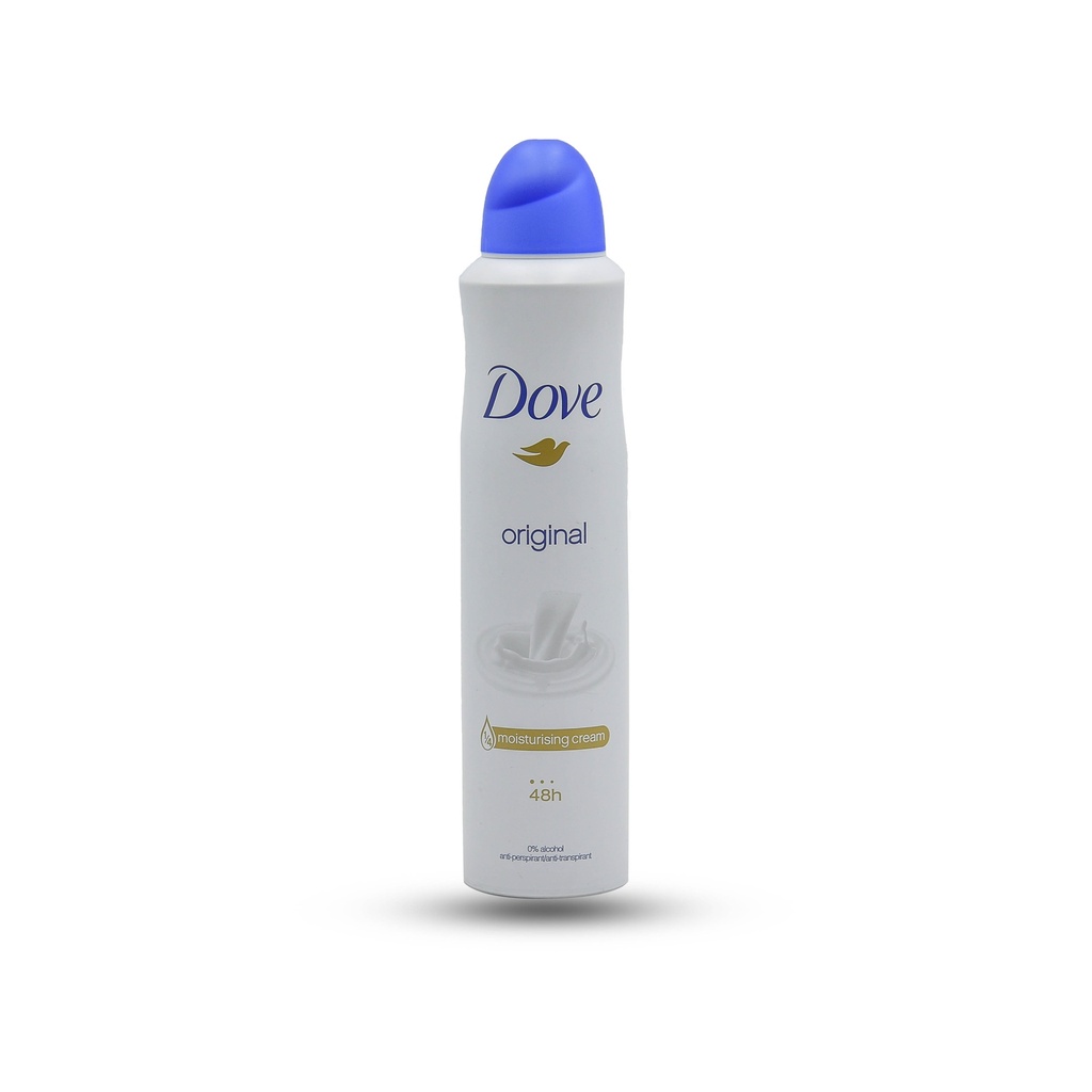 Dove Body Spray Deodarant Original 0% Alcohol 250ml