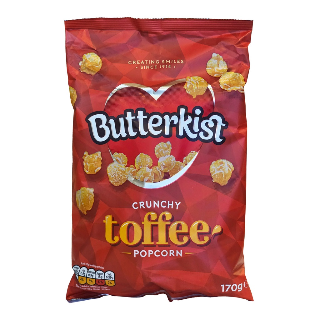BUTTERKIST TOFFEE POPCORN 170G