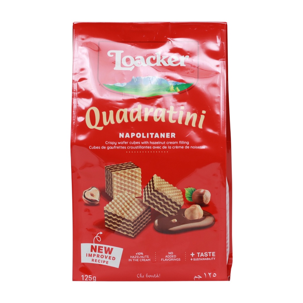 LOACKER QUADRATINI NAPOLITANER 125G