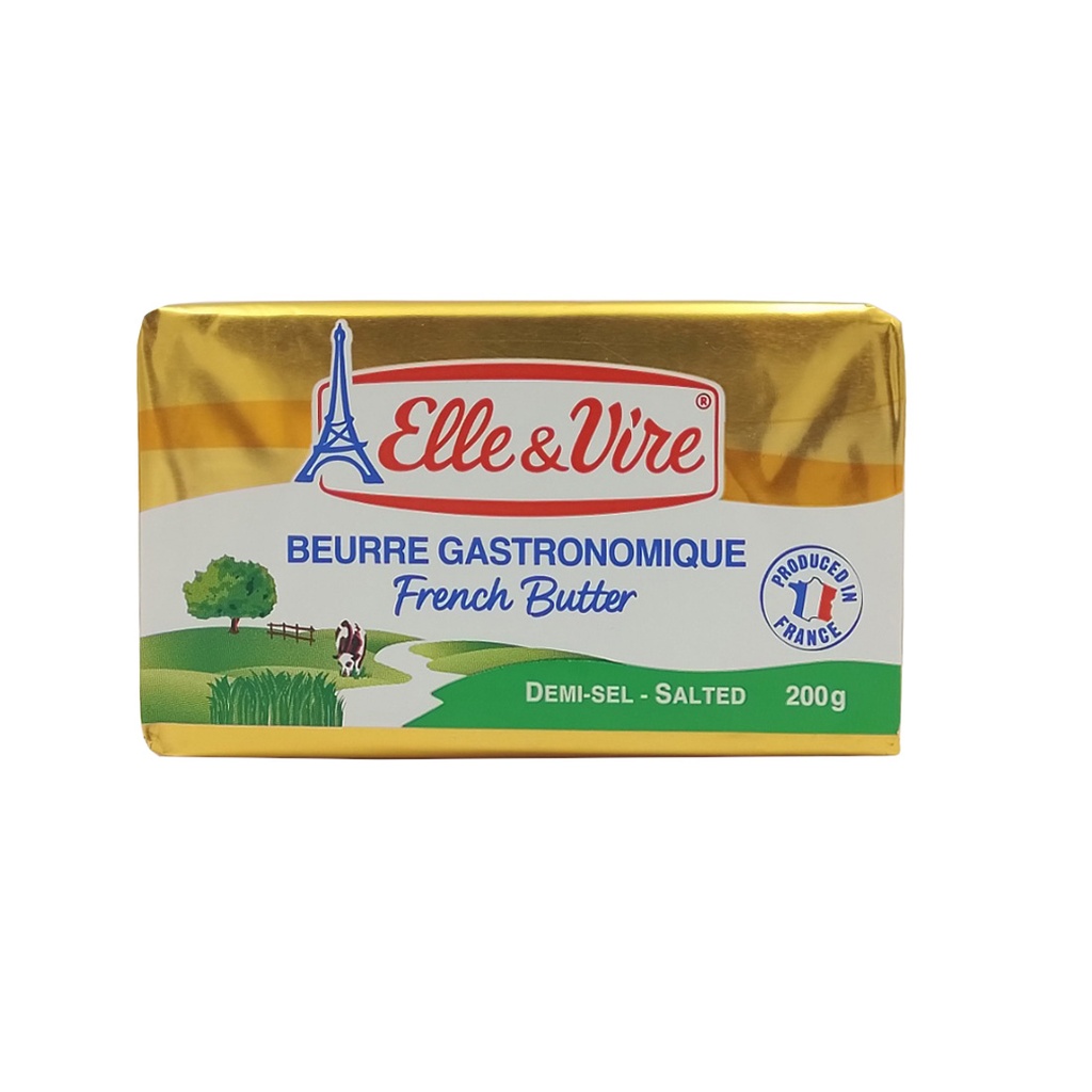 ELLE & VIRE FRENCH BUTTER SALTED 200G
