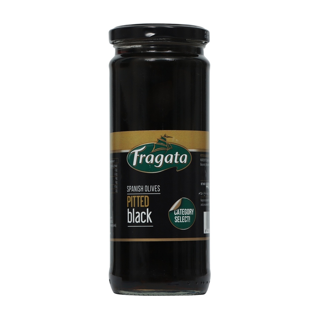Fragata Pitted Spanish Black Olives 440g