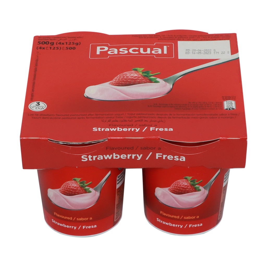 PASCUAL STRAWBERRY YOGURT 125ML (8410128123833)
