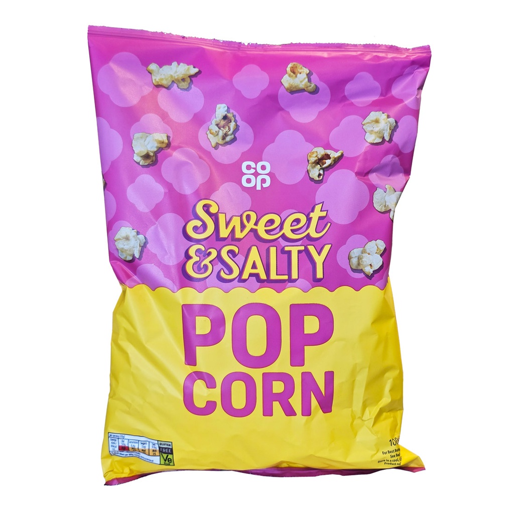 CO-OP SWEET & SALTED POPCORN 100G