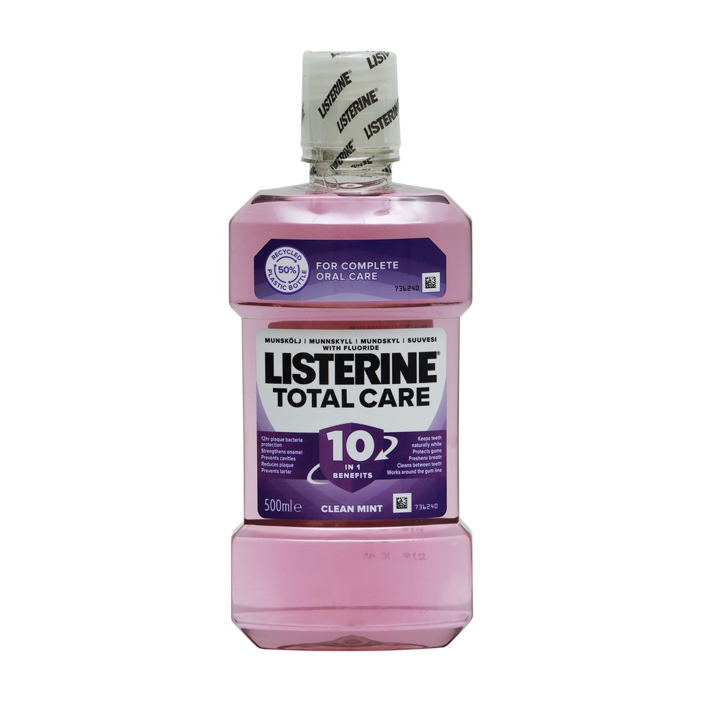 LISTERINE MOUTHWASH TOTAL CARE CLEAN MINT 500ML
