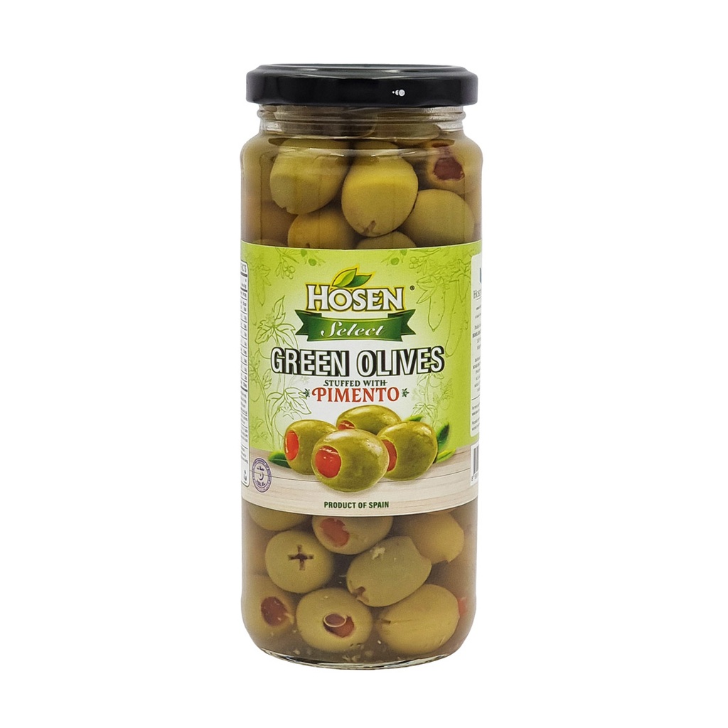 Hosen Select Green Olives Pimento 350g