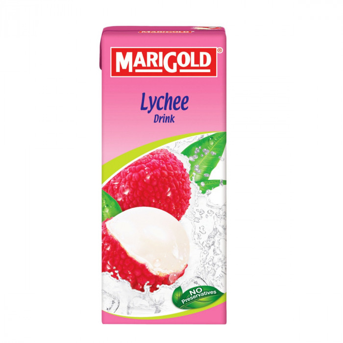 Marigold Uht Lychee Drink Less Sugar 250ml