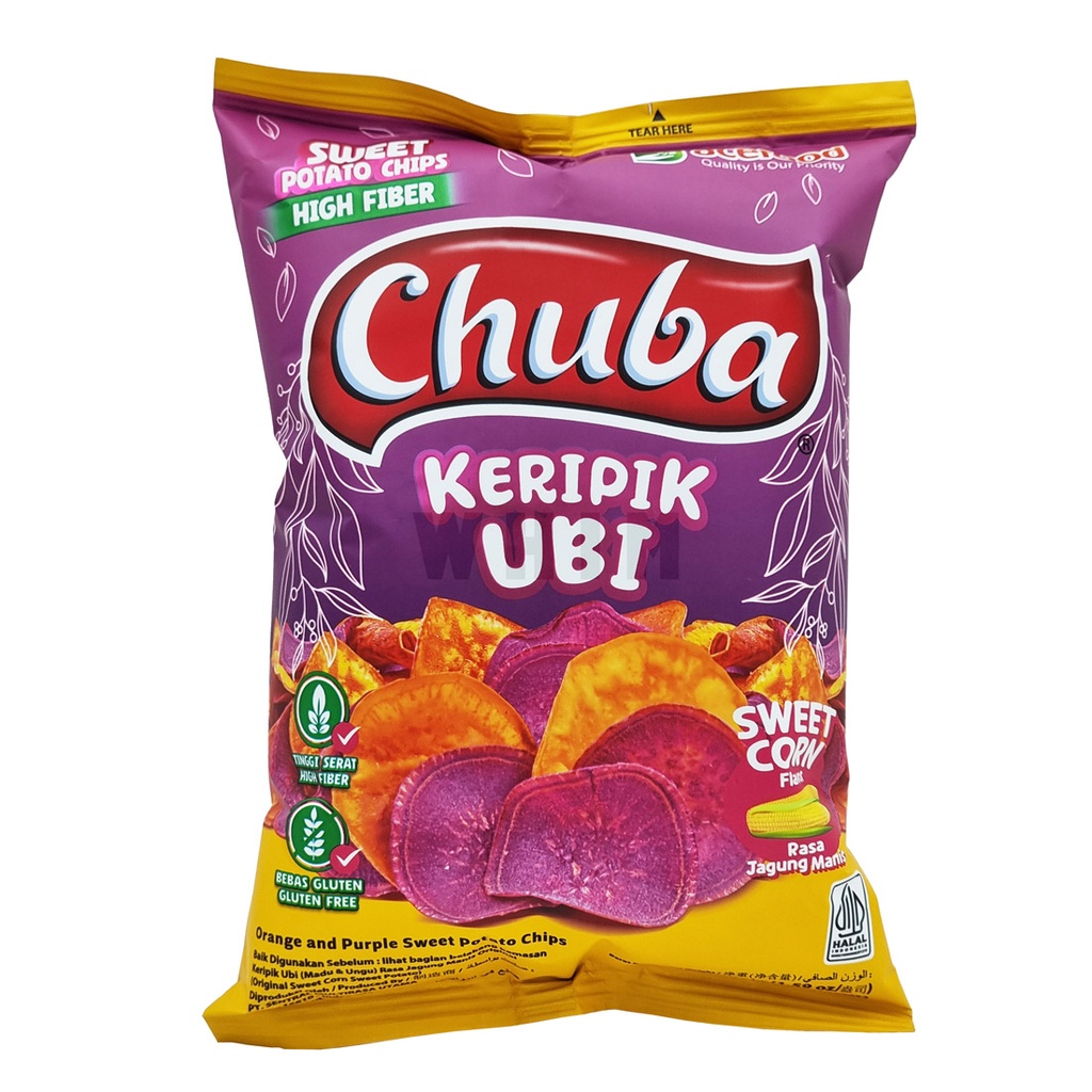 Chuba Potato Chips Sweent Corn Flavour 45g