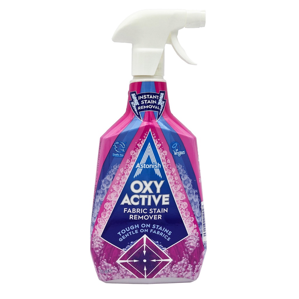 Astonish Oxy Active Fabric Stain Remover Pink Blossom 750ml