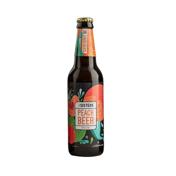 3 SISTERS NON ALCOHOLIC BEER PEACH BTL 330ML