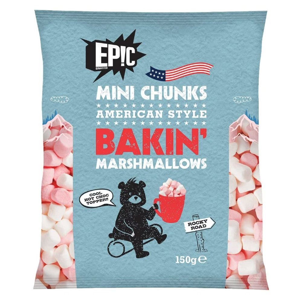 EPIC MINI CHUNKS AMERICAN STYLE BAKIN' MARSHMALLOWS 150G