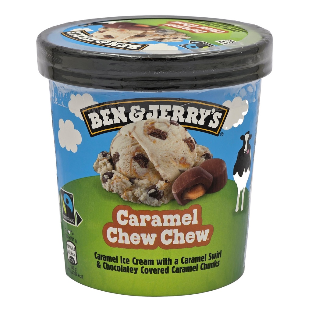 BEN & JERRYS CARAMEL CHEW CHEW 465ML