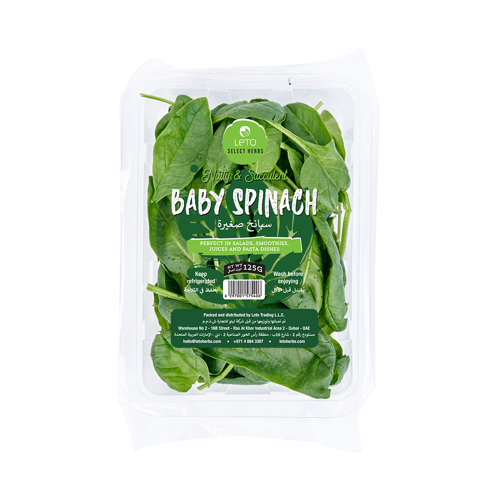 LETO BABY SPINACH PREMIUM 125G
