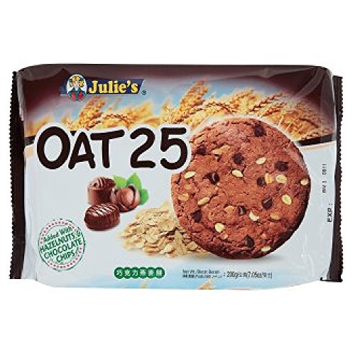 JULIE'S OATS25 CHOCOLATE HAZELNUT 8'S PACK 200G 