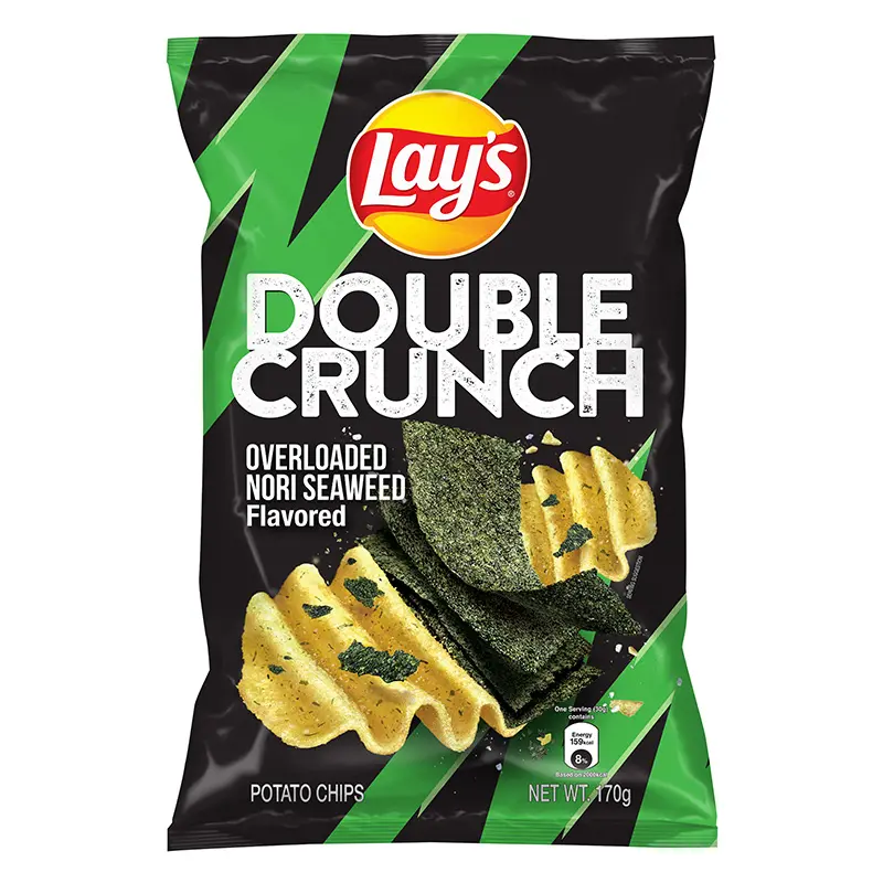 LAYS DOUBLE CRUNCH OVERLOADED NORI SEAWEED 50G