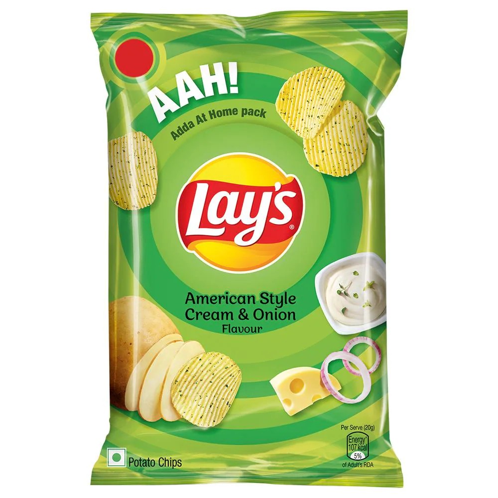 LAYS AMERICAN STYLE CREAM & ONION 52G