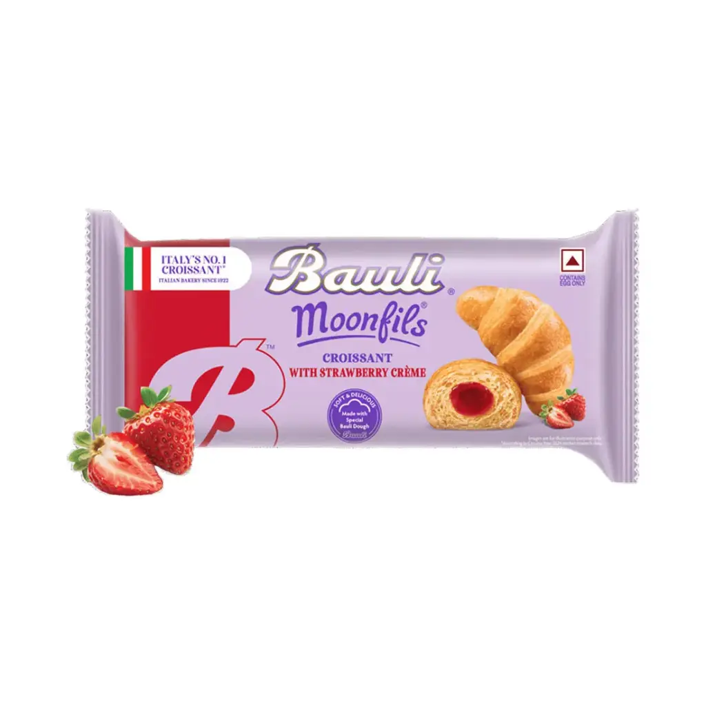 Bauli Moonfils Croissant Strawberry Cream 45g
