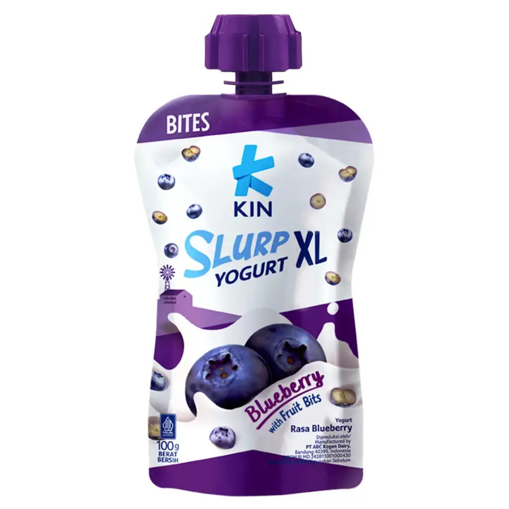 Kin Yoghurt Slurp Xl Blueberry 80g