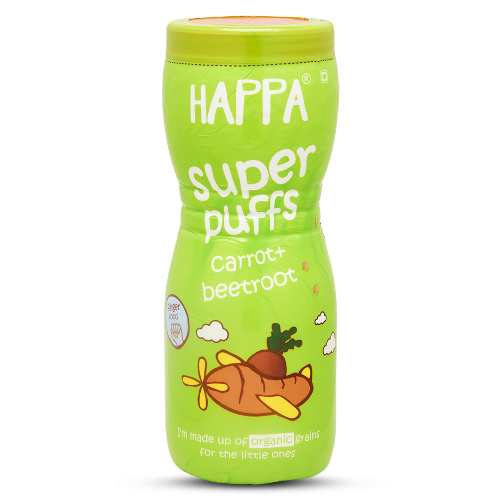 Happa Super Puffs Carrot + Beetroot 40g