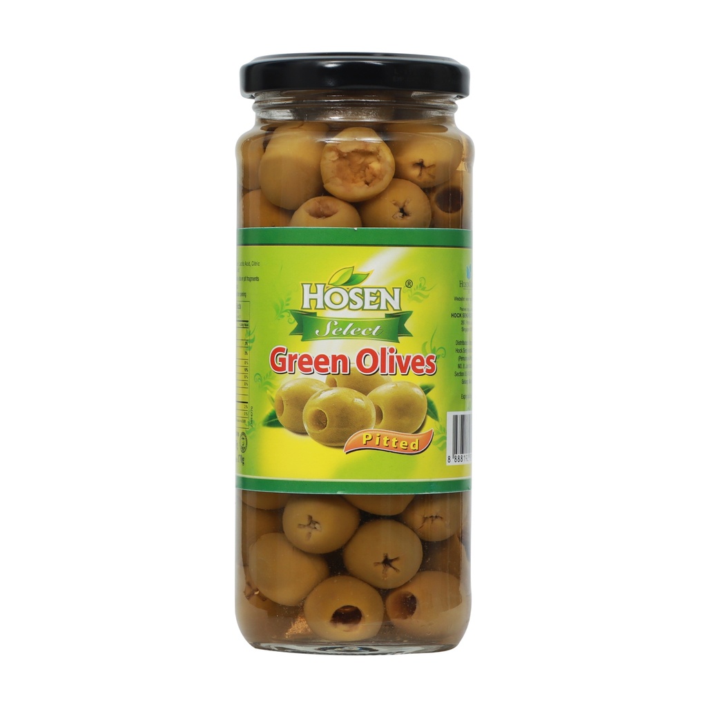 Hosen Pitted Green Olives 345g
