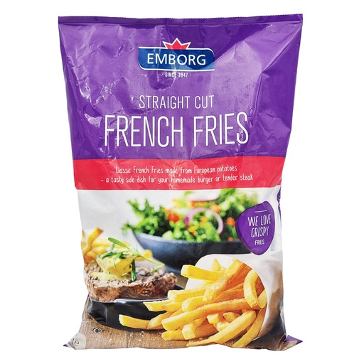 EMBORG STRAIGHT CUT FRENCH FRIES 1KG