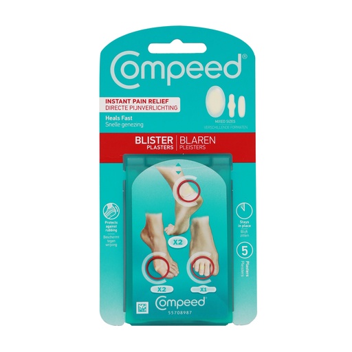 COMPEED MIXED BLISTER PLASTERS 5'S