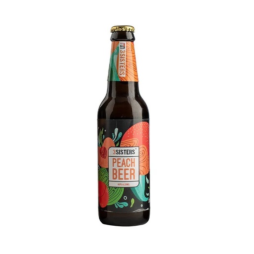 3 SISTERS NON ALCOHOLIC BEER PEACH BTL 330ML