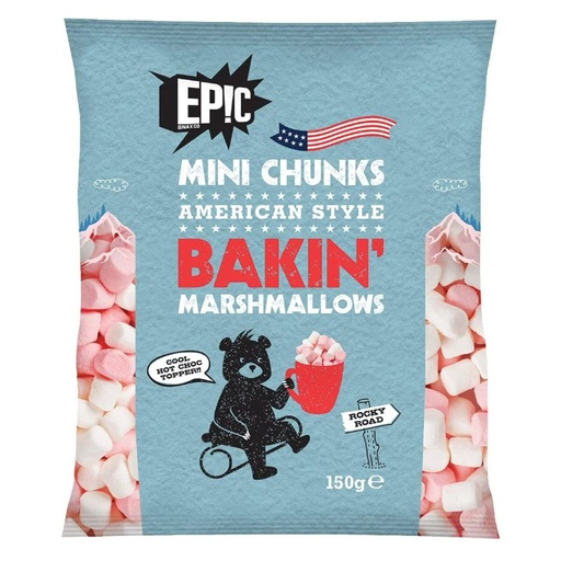 EPIC MINI CHUNKS AMERICAN STYLE BAKIN' MARSHMALLOWS 150G