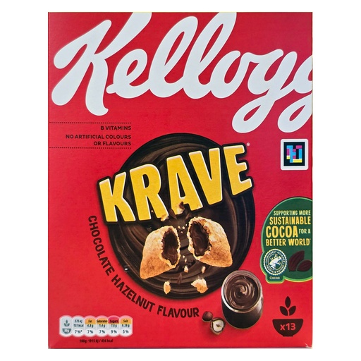 KELLOGGS KRAVE CHOCOLATE HAZELNUT 410G
