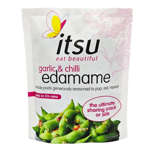 ITSU GARLIC & CHILLI EDAMAME 300G