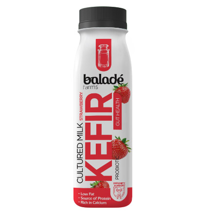 BALADE FARMS KEFIR CULTURED MILK STRAWBERRY 225ML