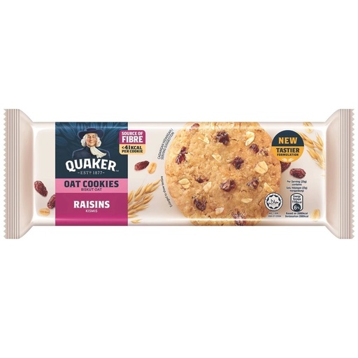 QUAKER OAT COOKIES RAISINS 100G