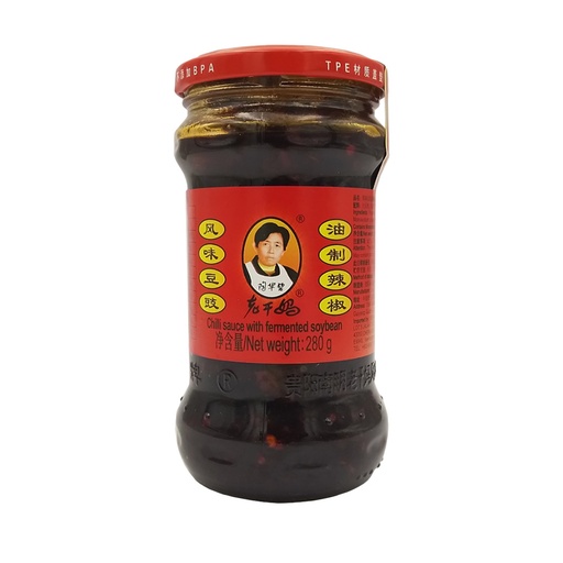 LAO GAN MA CHILLI SAUCE WITH FERMENTED SOYBEAN CHILLI OIL280G