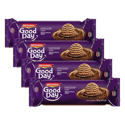 BRITANNIA GOOD DAY CHOCOCHIP COOKIES 120G