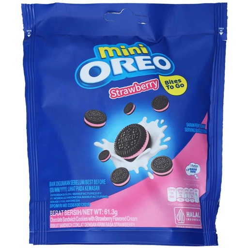 OREO BISCUIT MINI BITES TO GO STRAWBERRY 61.3G