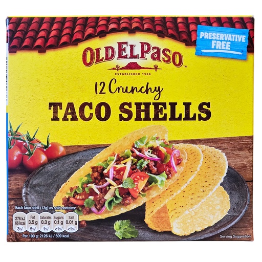 OLD EL PASO TACO SHELLS 156G