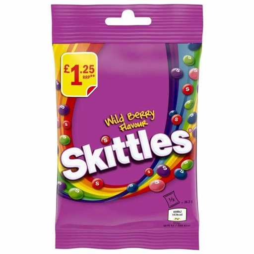 SKITTLES WILD BERRY POUCH 109G