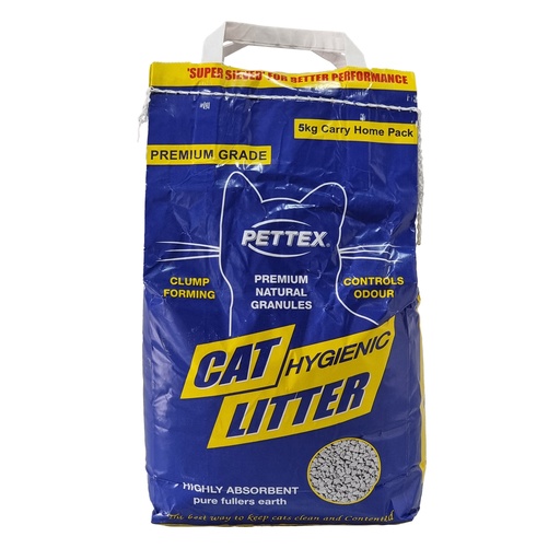 PETTEX PREMIUM GREY CLUMPING CAT LITTER 5KG